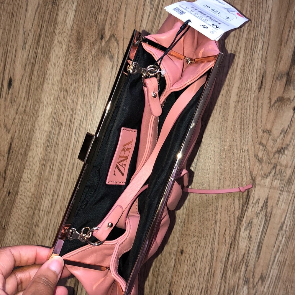 NEW! Zara Double Exterior Leather Crossbody Bag - Picture 8 of 10